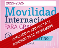 Ampliación del plazo para la Movilidad Internacional para Grado