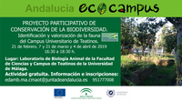 Jornada III Proyecto participativo de conservación de la biodiversidad en el campus Taller de identificacioón y valorización de la fauna del campus universitario de Teatinos