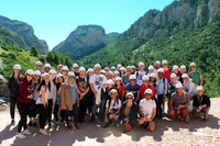 Estudiantes internacionales realizan una visita al Caminito del Rey