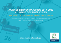 Acto de Bienvenida del Curso 2019-2020