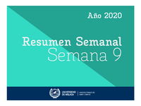 Resumen Semanal | Semana 9 | 2020