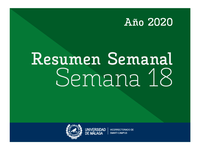 Resumen Semanal | Semana 18 | 2020