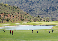 Silvia Bañón, el malagueño Víctor Pastor y San Pablo-CEU lideran el Campeonato de España de Golf