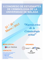 II CONGRESO DE ESTUDIANTES  DE CRIMINOLOGÍA DE LA UNIVERSIDAD DE MÁLAGA