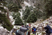 Estudiantes de la Facultad de Ciencias en la Sierra de las Nieves