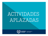 Actividades Aplazadas