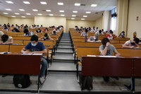 Examen en la Facultad de Medicina