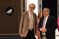 El ministro, junto al rector de la UMA